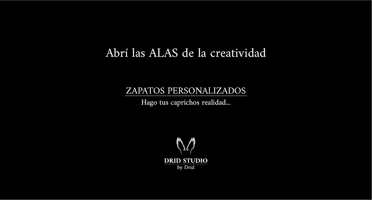 1. Abrí las alas de la creatividad, servicio de zapatos personalizados Drid